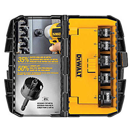 Impact Rated Hole Saw Set - 5 Pc