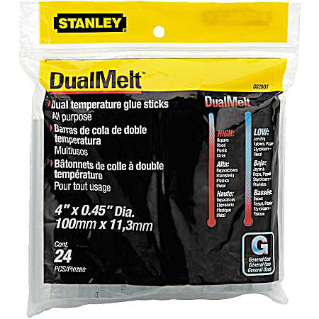 4 in DualMelt Dual Temperature Glue Sticks - 24 Pk