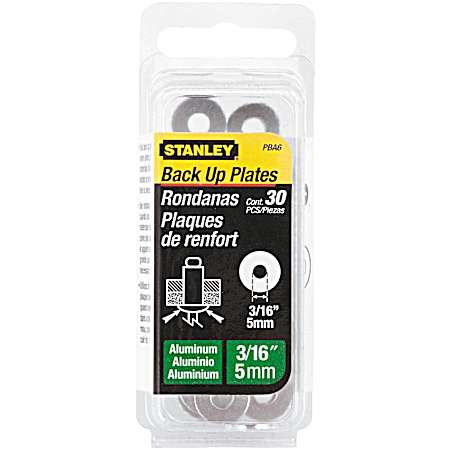 Aluminum Rivet Back-Up Plates - 30 Pk