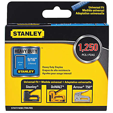 Heavy-Duty Steel Staples - 1250 Pk
