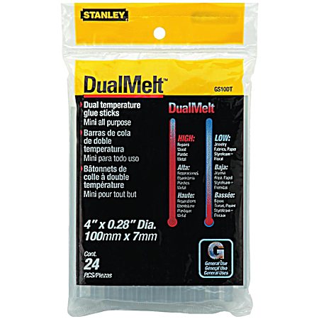 DualMelt Glue Sticks - 24 Pack