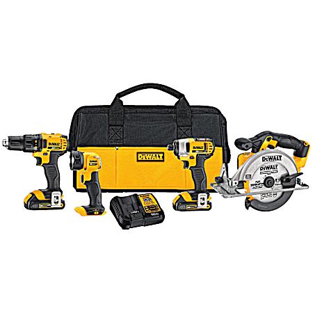 20V MAX Lithium-Ion Cordless 4-Tool Combo Kit