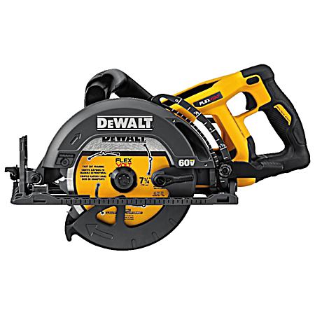 FLEXVOLT 60V MAX 7.25 in Cordless Worm Drive Style Saw - Bare Tool