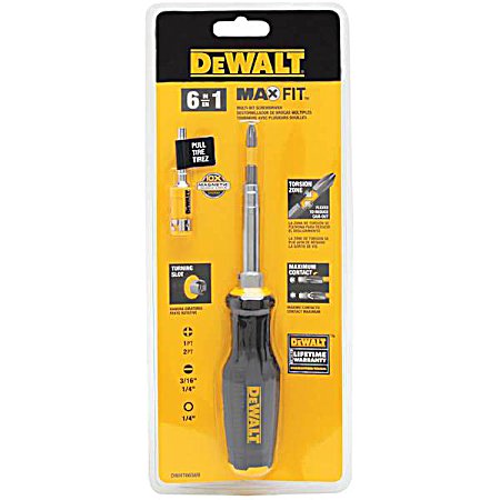 MAX FIT 6-in-1 Multi-Bit Screwdriver