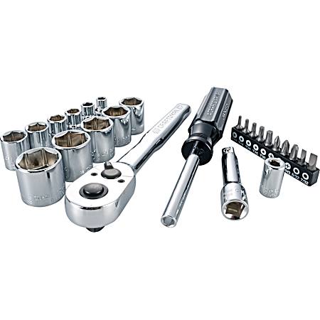 3/8 in Drive SAE 6-Point Mechanics Tool Set - 24 Pc