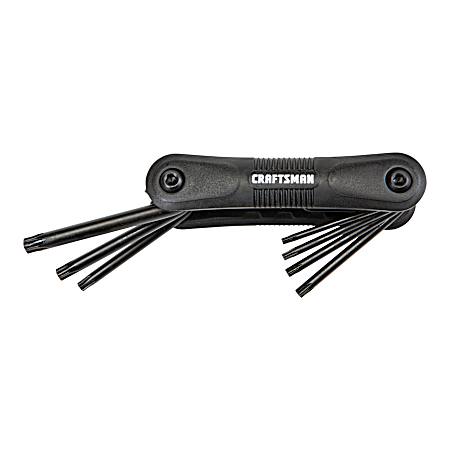 8-Key Folding Star Hex Key Set