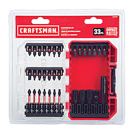Impact Rated Screwdriving Set - 33 Pc