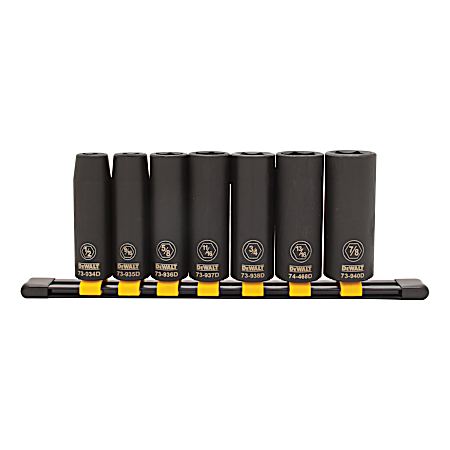 7 Pc Deep Impact SAE Sockets