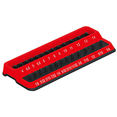 1/4 in Drive SAE/Metric Plastic Socket Holder Tray