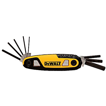 Folding/Locking SAE Hex Key Set