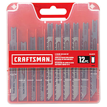 U-Shank Jig Saw Blade Kit - 12 Pc