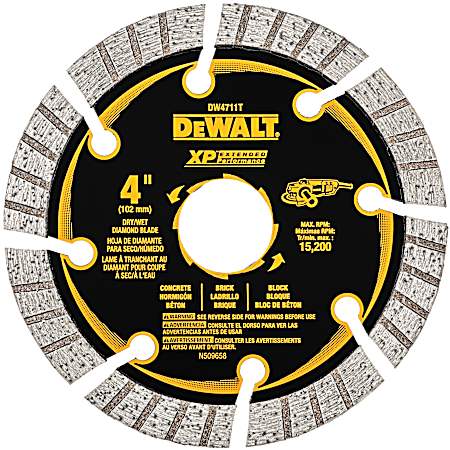 4 in XP Turbo Segmented Diamond Blade