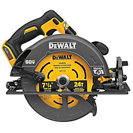FlexVolt 60V MAX Brushless 7.25 in Cordless Circular Saw w/ Brake - Tool Only
