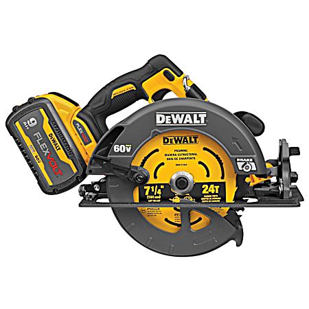 FlexVolt 60V MAX Brushless 7.25 in Cordless Circular Saw w/ Brake Kit