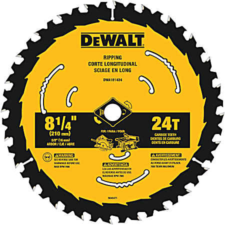 8-1/4 in Ripping Circular Saw Blade