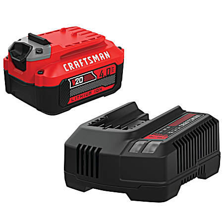 V20 4.0Ah Battery & Charger Kit