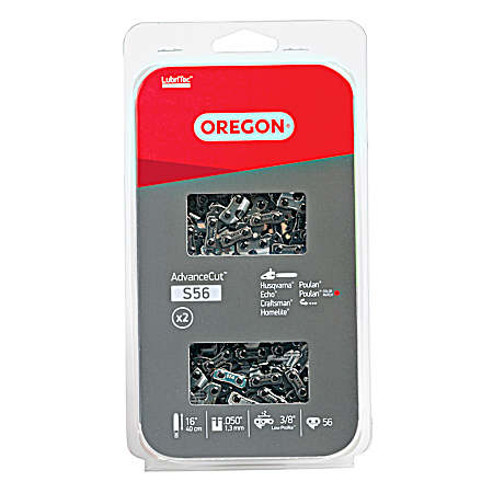 16 In. S56 Saw Chains - 2 Pk.