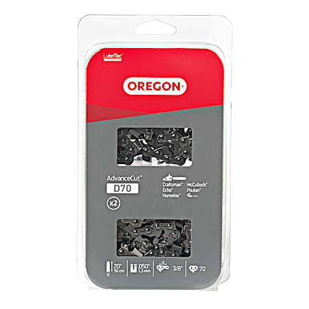 20 In. D70 Saw Chains - 2 Pk.