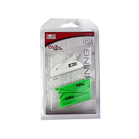 White/Neon Green Vane Color Combo - 36 pk