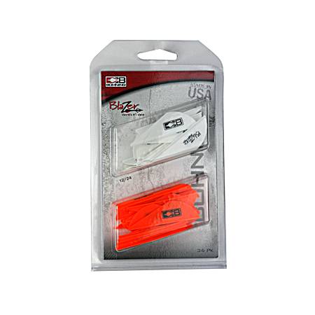 White/Neon Orange Vane Color Combo - 36 pk