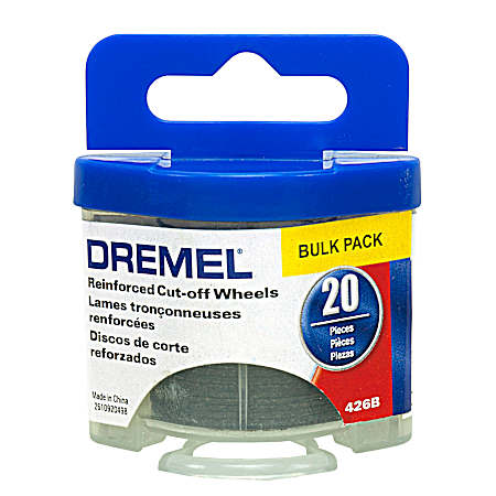 20 Pk. Reinforced Cut-Off Wheels