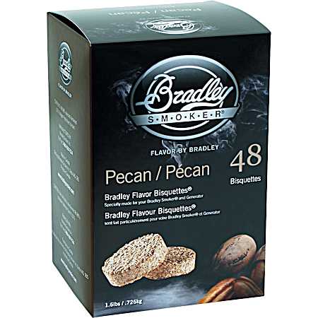 Pecan Flavor Smoking Bisquettes - 48 Pk.
