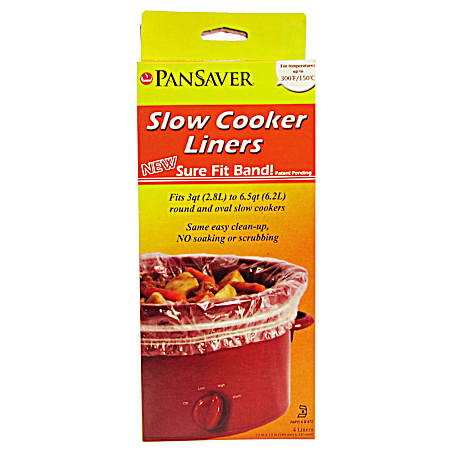 Sure Fit Slow Cooker Liners - 4 Pk