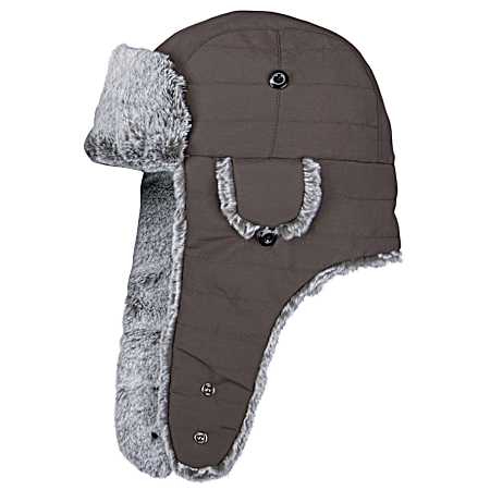 Adult The Insulator Brown Plush Faux Nylon Trooper Hat
