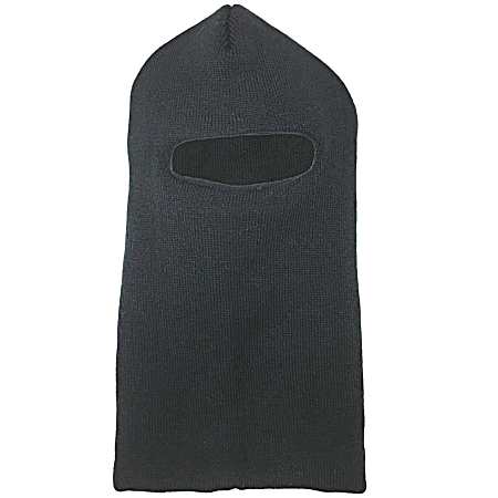 Adult Black 1-Hole Fine Gauge Knit Mask