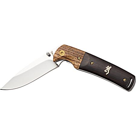 Buchmark 3 in Brown Folding Hunting Knife