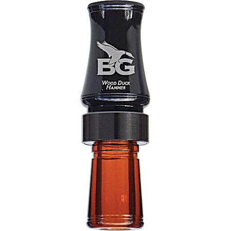 Wood Duck Hammer Black & Bourbon Duck Call