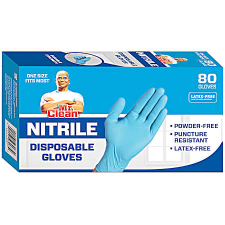 Nitrile Disposable Gloves - 80 ct