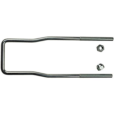 12 in U-Bolt Spare Tire Zinc Carrier w/ Lug Nuts