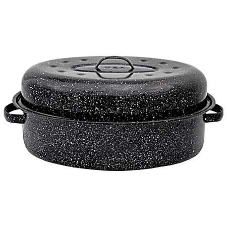 18 In. Covered Oval Roaster