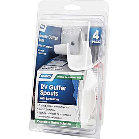 Gutter Spout with Extension - 4 Pk