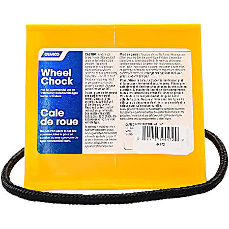 Wheel Chock w/ Rope