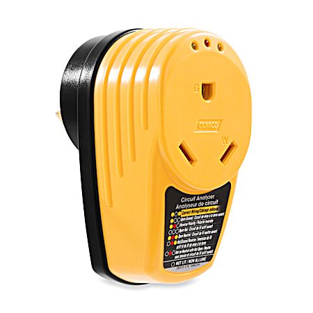 Power Grip Circuit Analyzer 30A 125V Plug-Type Adapter