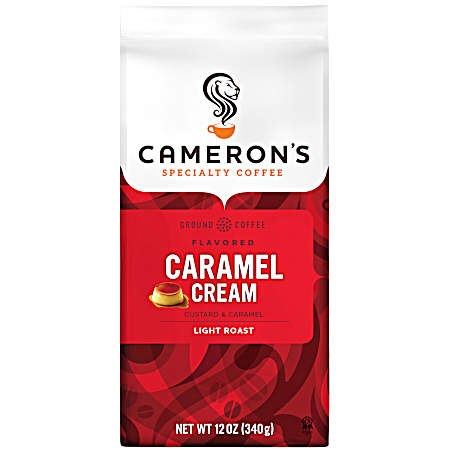 Flavored 12 oz Caramel Cream Light Roast Ground Coffee