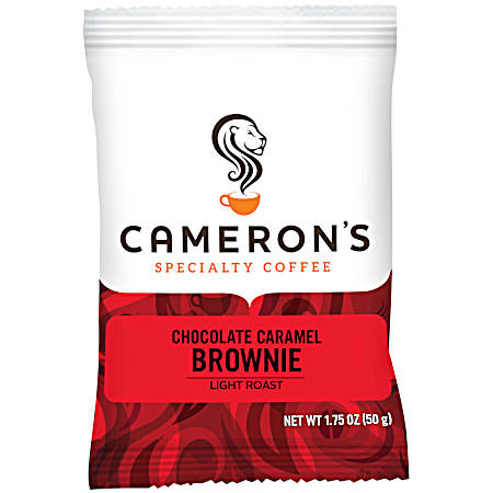 Flavored 1.75 oz Chocolate Caramel Brownie Light Roast Ground Coffee