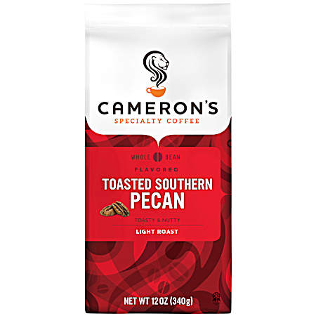 Flavored 12 oz Toasted Southern Pecan Light Roast Whole Bean Coffee