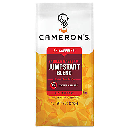 12 oz Vanilla Hazelnut Jumpstart Blend Light Roast Ground Coffee