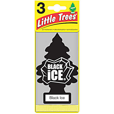 3 Pk. Air Freshener - Black Ice