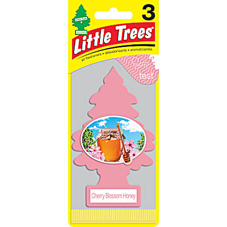 Cherry Blossom Honey Car Air Freshener 3 Pk
