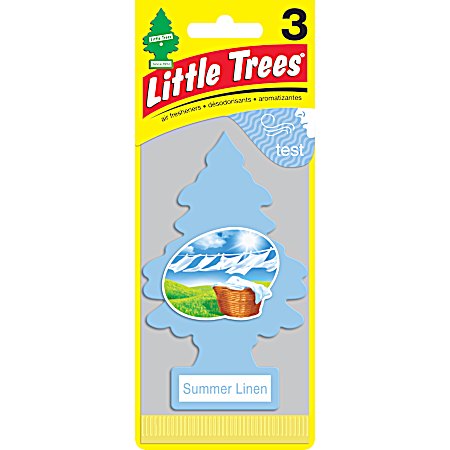 Summer Linen Car Air Freshener 3 Pk