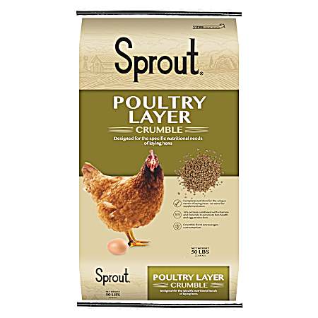 Poultry Layer Crumble Feed 50 lbs