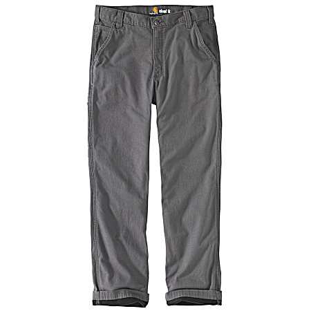 Men's Rugged Flex Rigby Gravel Lined Relaxed Fit Straight Leg Dungaree Pants
