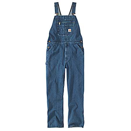 Men's Darkstone Loose Fit Denim Bib Overalls