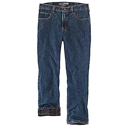 Men's Canal Relaxed Fit Straight Leg Flannel Lined Jeans