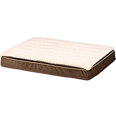 Dolly 27 in x 36 in x 5 in Pillow Top Memory Foam Pet Bed - Assorted