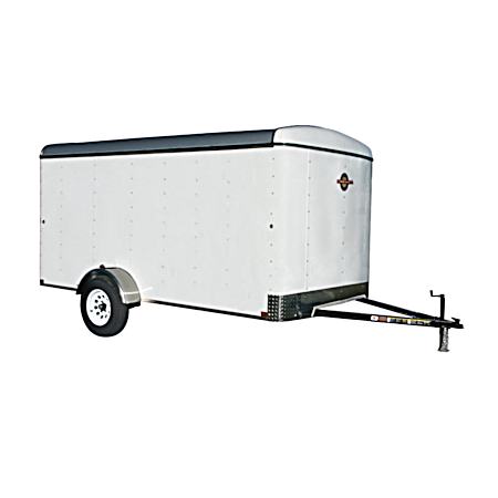 White Cargo Trailer w/ Single Door